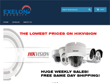 Tablet Screenshot of exelonsecurity.com